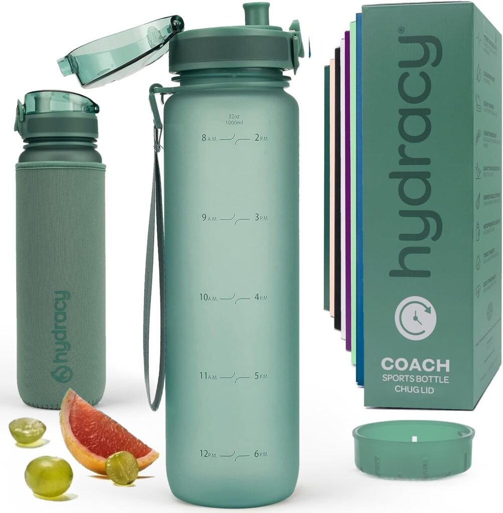 Hydracy Water Bottle with Time Marker